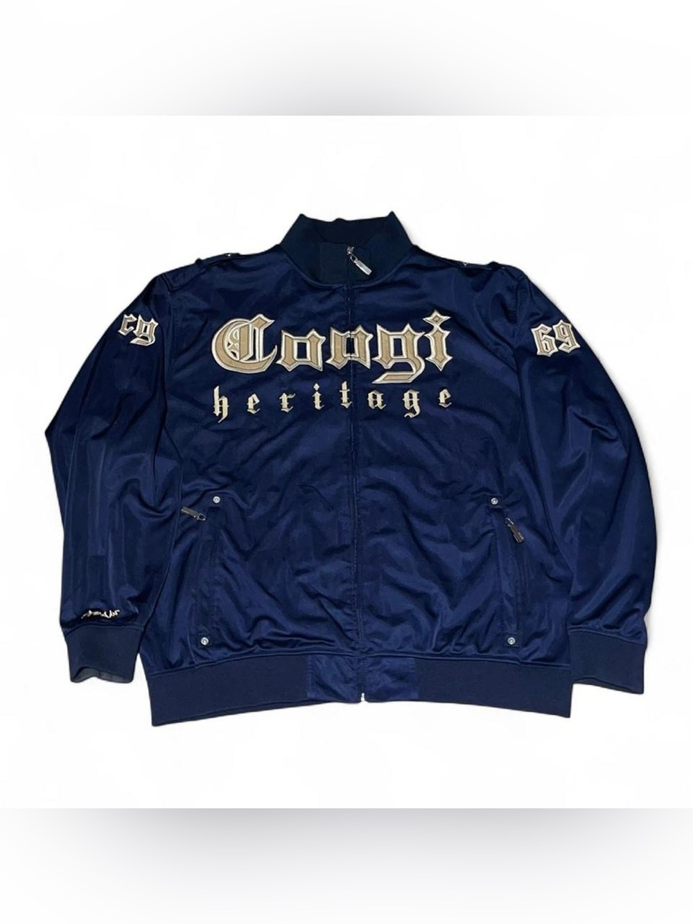 Coogi Heritage Track Jacket Embroidery Full Zip Logo